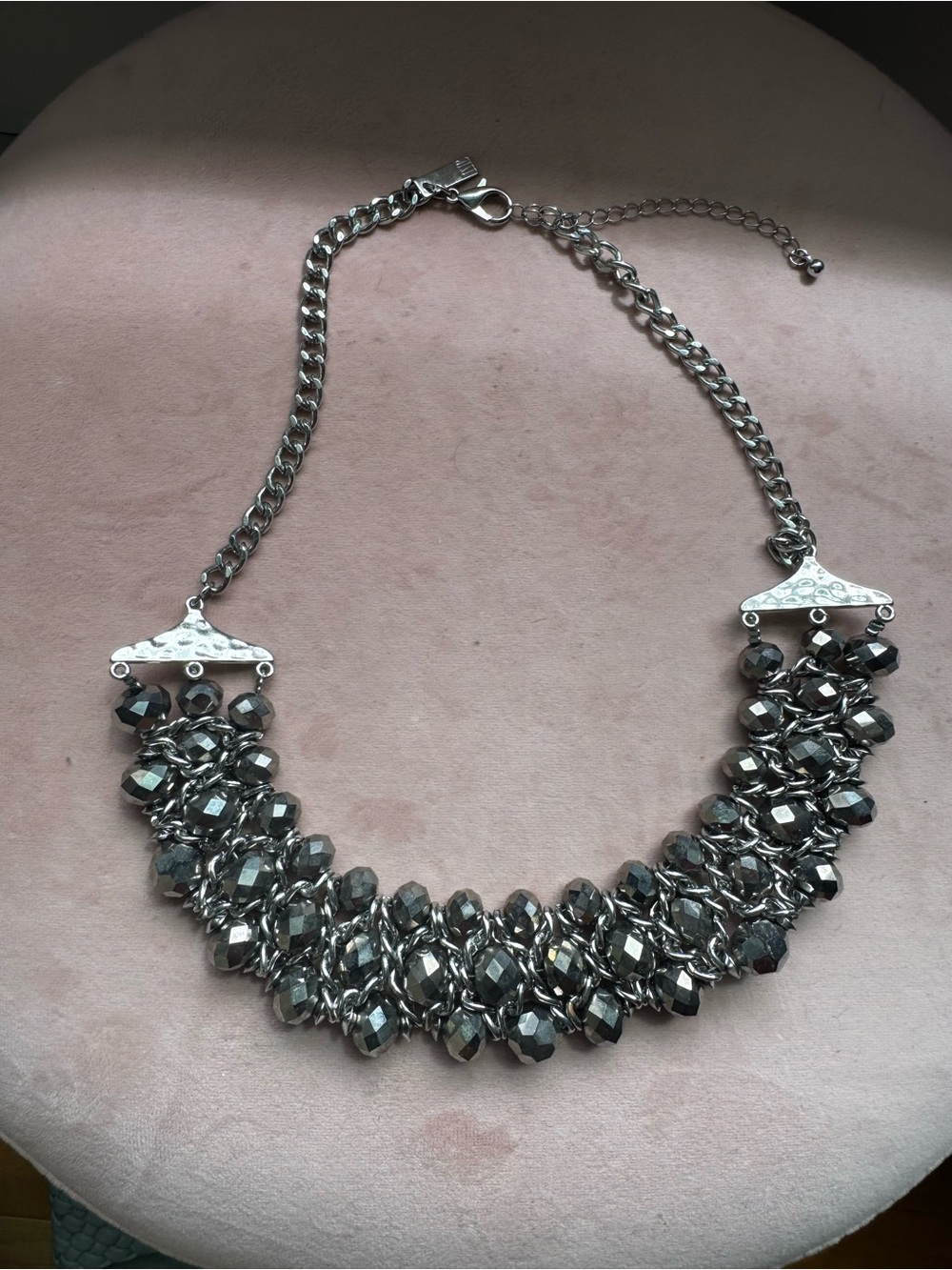 INC International Concepts Hematite-Finish Cluster Necklace
